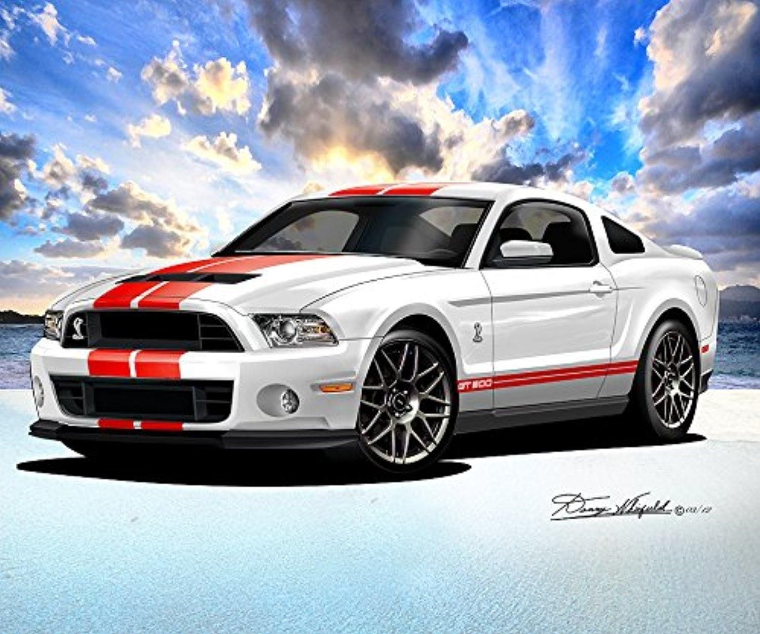 Ford Shelby gt500 White