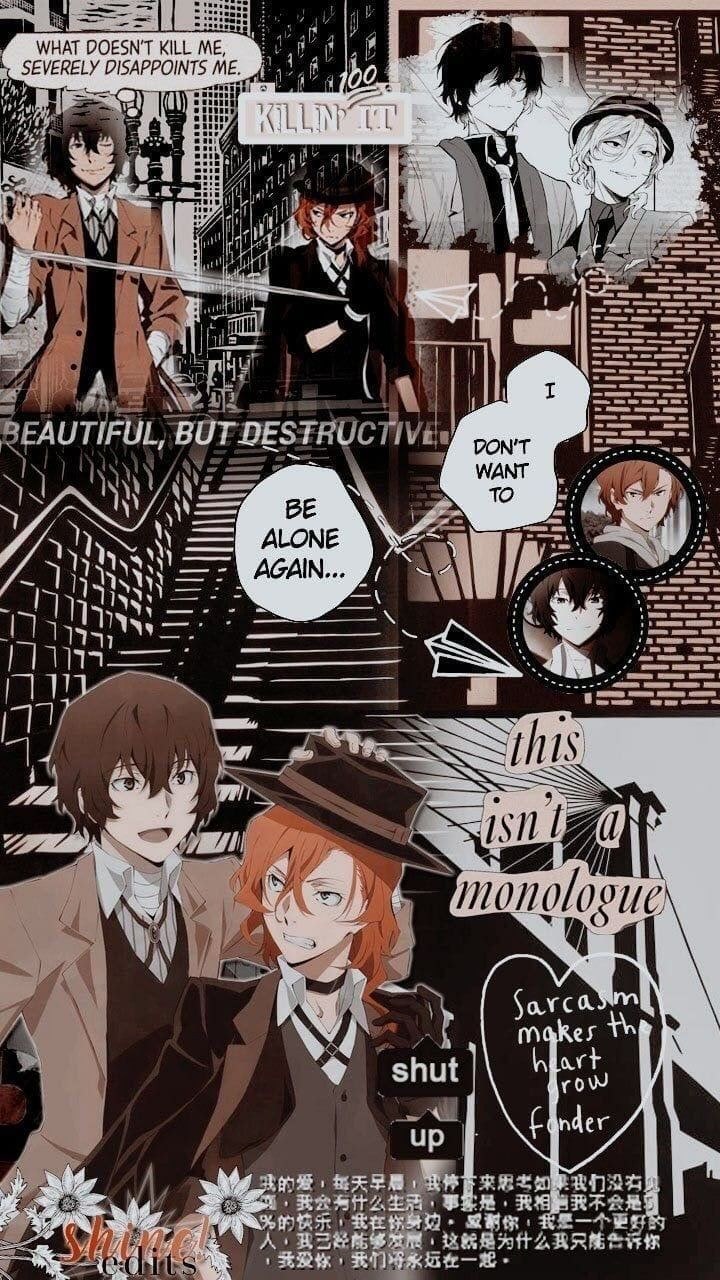 Бродячие псы аниме коллаж