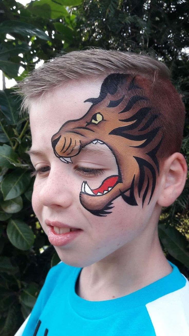 Аквагрим для мальчиков Лев