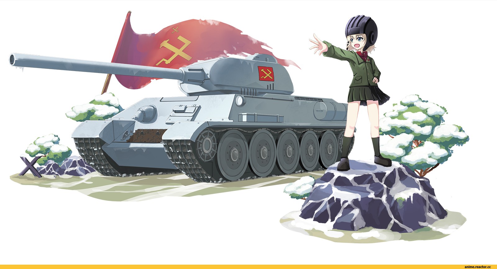 Тянки и танки. Танк т 34 85 girls und Panzer. Аниме танкистки т 34. Girls und Panzer Катюша. Катюша и танк т34.