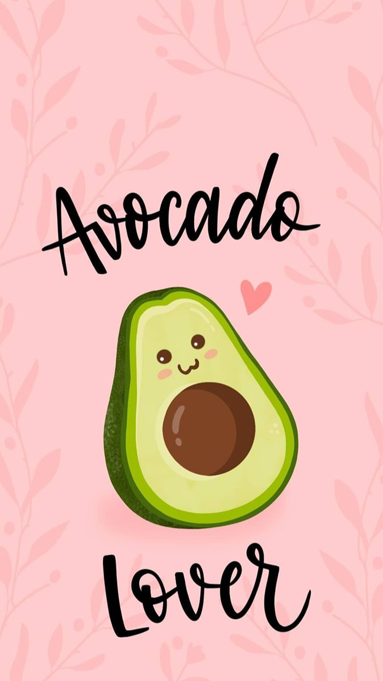 Обои с авокадо милые