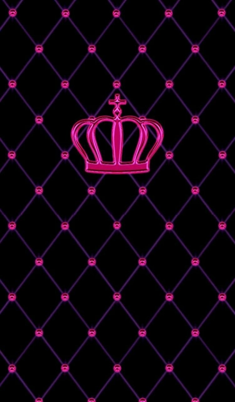 Корона на черном фоне Минимализм