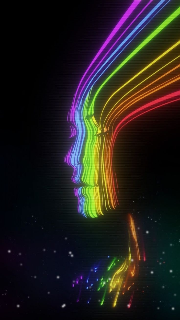 Радужные заставки на айфон