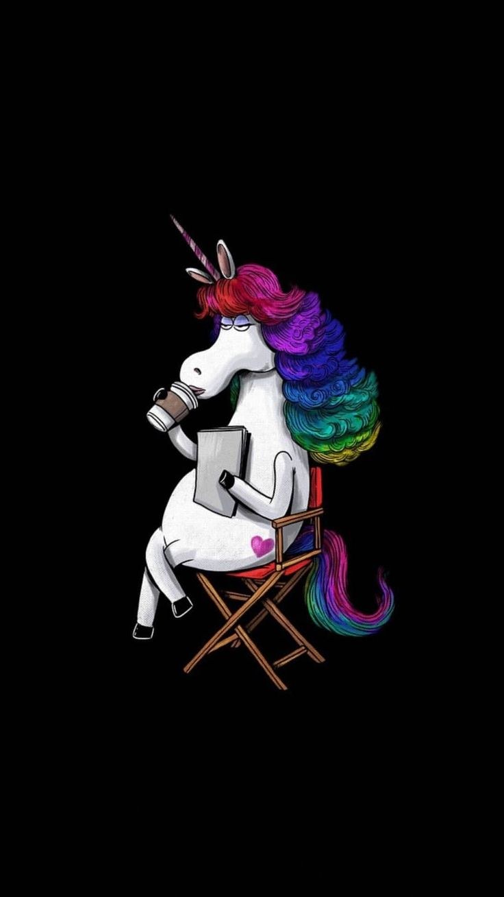 Смешной Радужный Единорог
