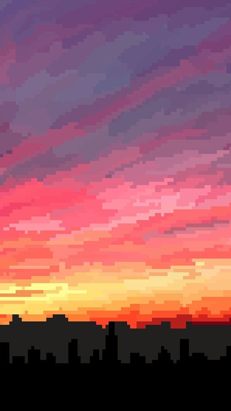 Пиксельный закат