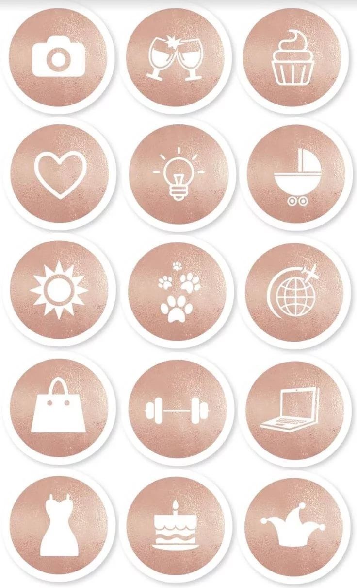 Стильные значки для актуального