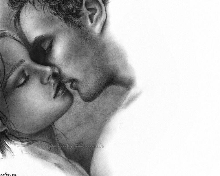 Рисунки карандашом любовь он и она