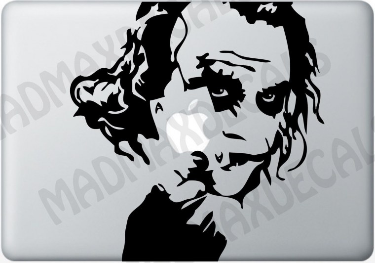 Джокер с картой наклейка