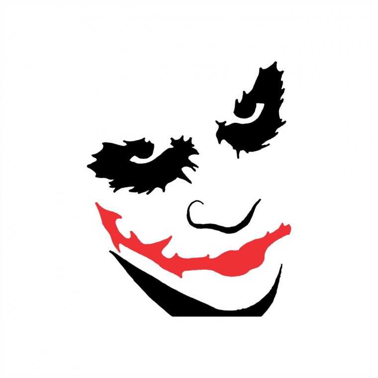 Джокер силуэт лица