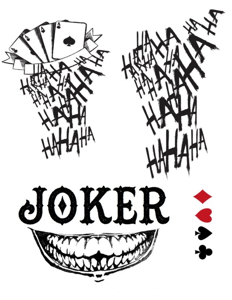 Татуировки Джокера из фильма отряд самоубийц