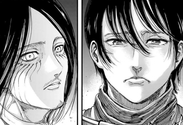 Эрен из атаки титанов Манга