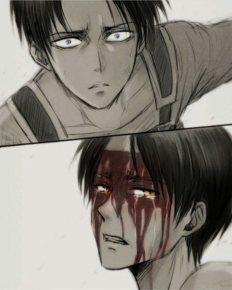 Леви Аккерман и Эрен Йегер