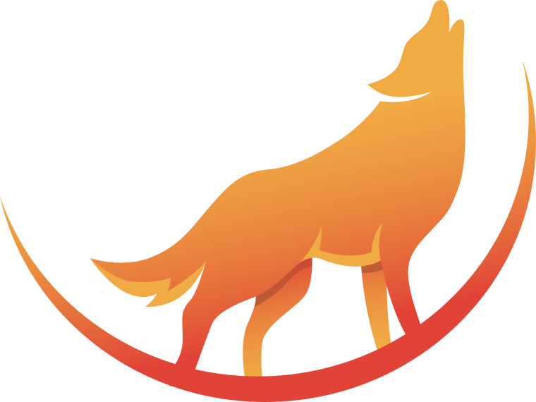 Голова черного волка