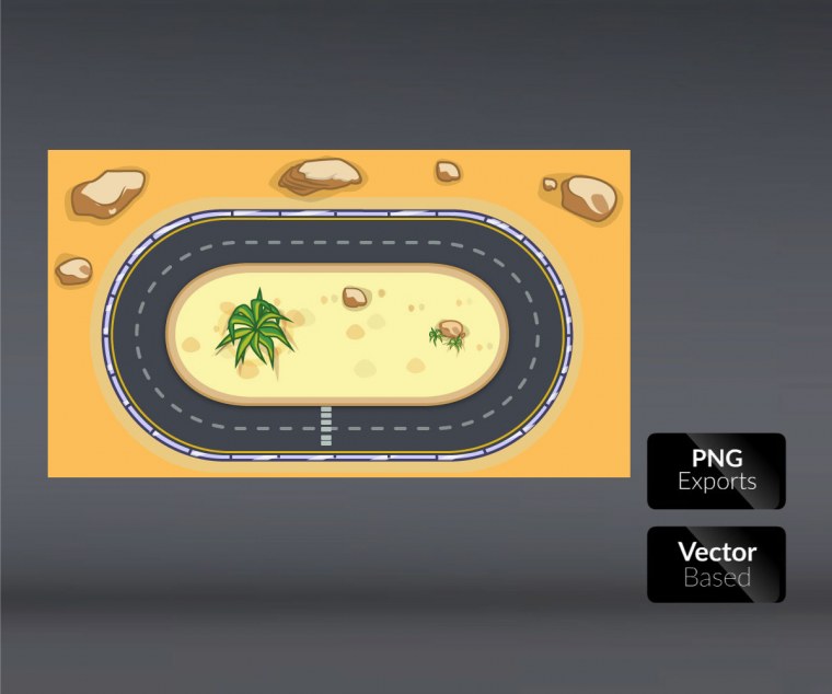 2д карта для гонок