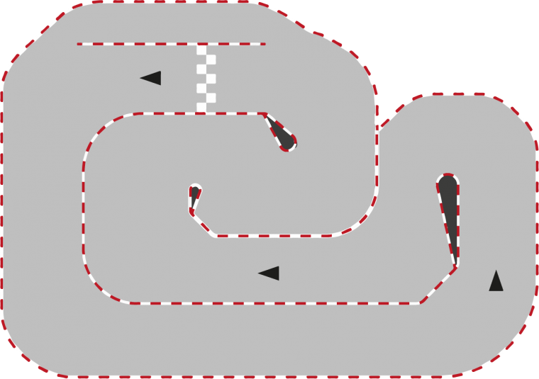 Картинг двухуровневая трасса