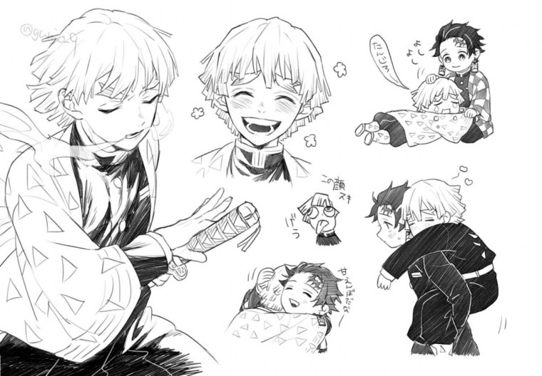 Аниме клинок рассекающий демонов зеницу Агацума