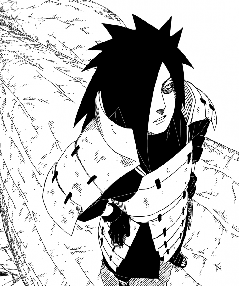 Тату Мадара Учиха эскиз