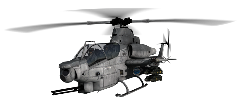 Военный вертолет на прозрачном фоне
