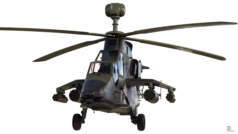 Военный вертолет на прозрачном фоне