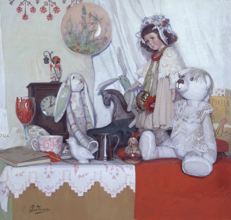 Натюрморт с мягкой игрушкой