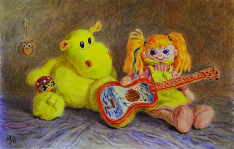 Натюрморт с детскими игрушками