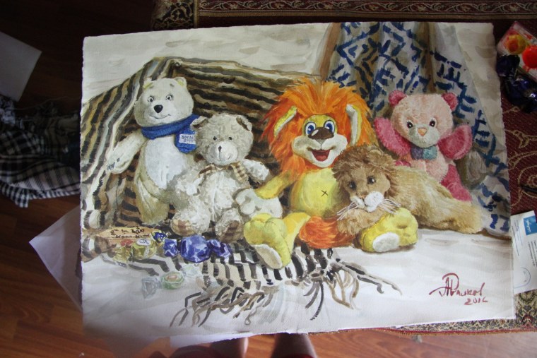 Плюшевые мишки в живописи