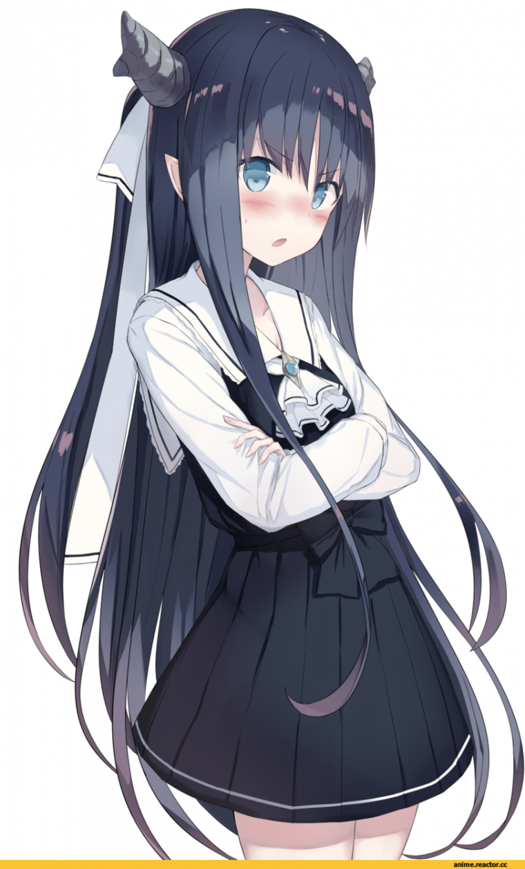 Аниме тянка черная