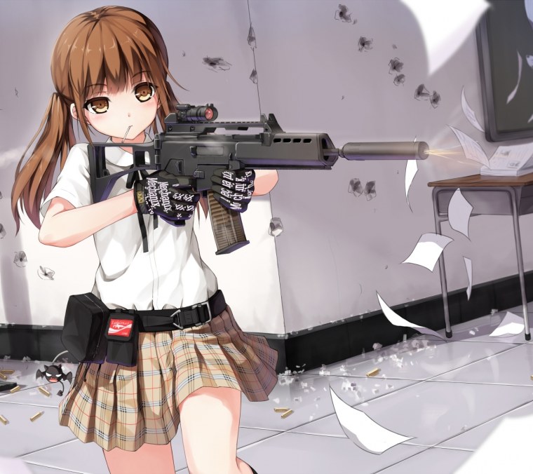 Аниме с оружием