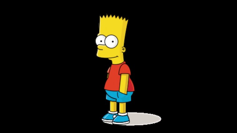 Симпсоны на черном фоне