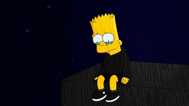 Барт симпсон в наушниках