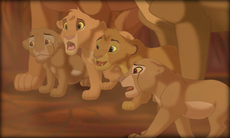 Муфаса и Сараби комикс