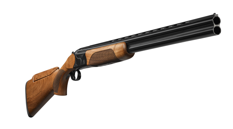 Двуствольный дробовик сбоку
