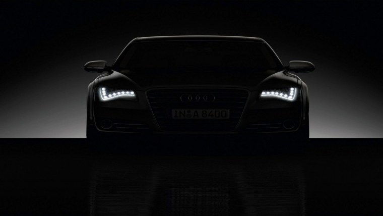 Audi a7 фары в темноте