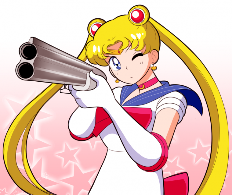 Сейлормун с пистолетом