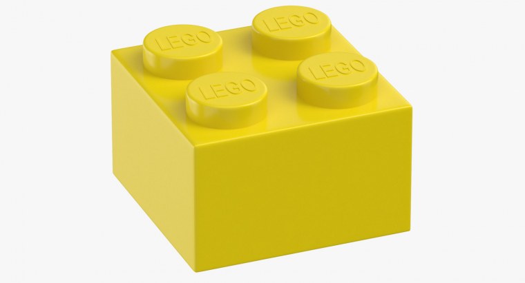 Чемодан LEGO Brick 2x3 Yellow