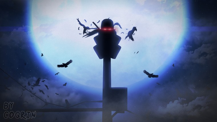 Итачи на столбе