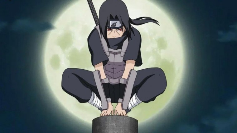 Итачи Учиха красная Луна