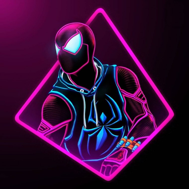 Неоновый человек паук