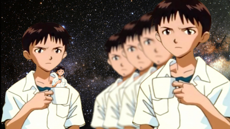 Синдзи Икари на кровати