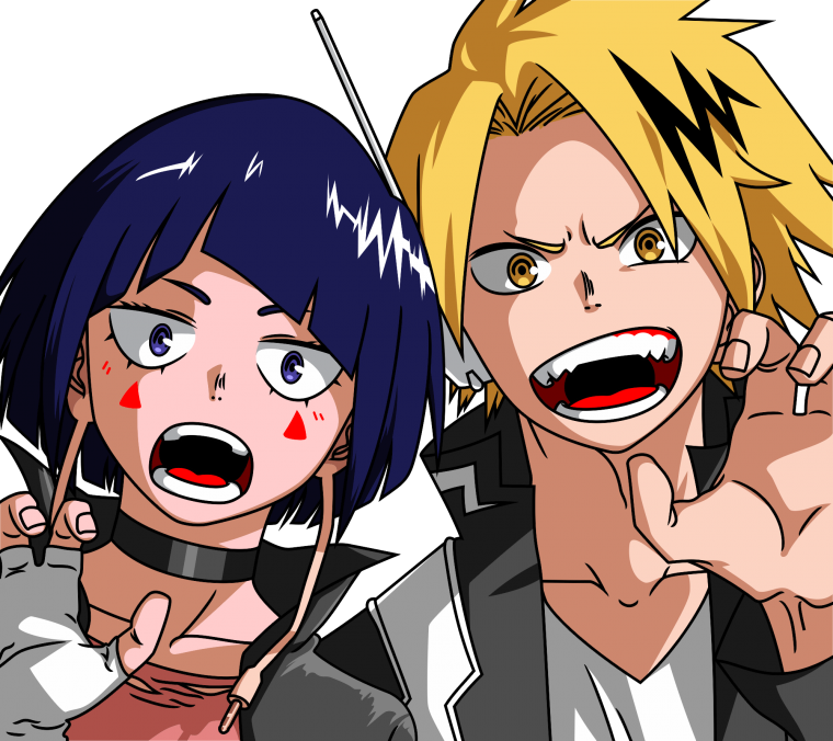 Моя геройская Академия Каминари и Джиро