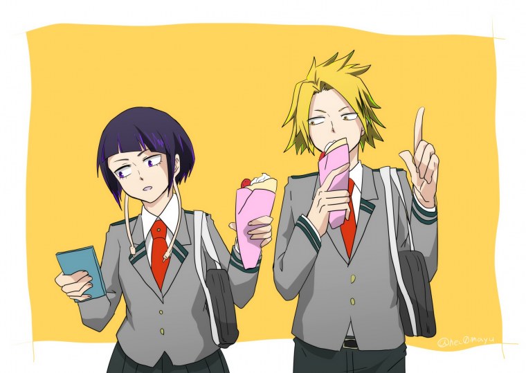 Аниме моя геройская Академия денки