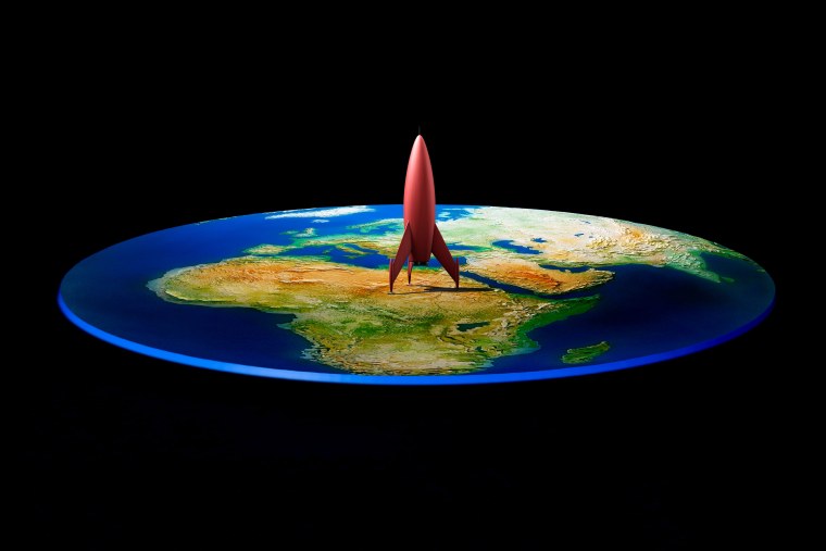 Карта плоской земли Орландо Фергюсона 1893