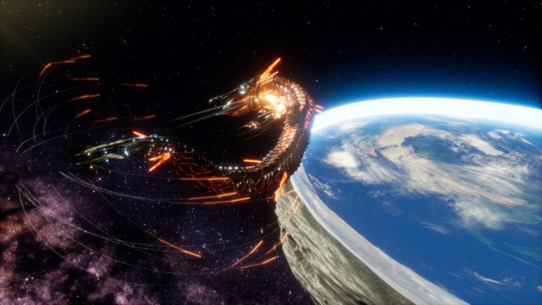 Земля из космоса плоская