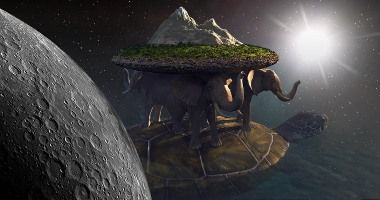 Плоская земля тарелка