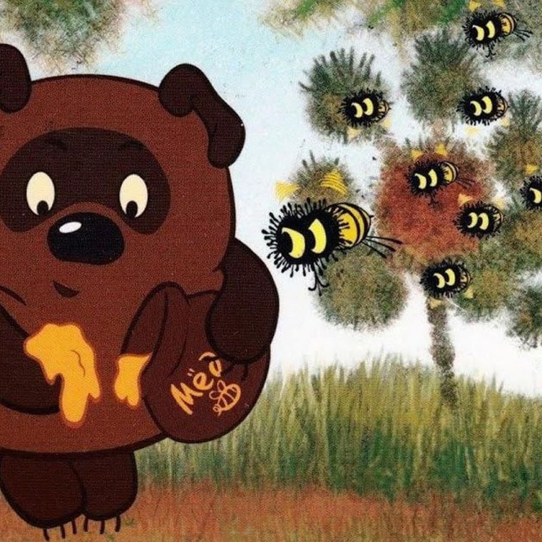 Винни пух с медом