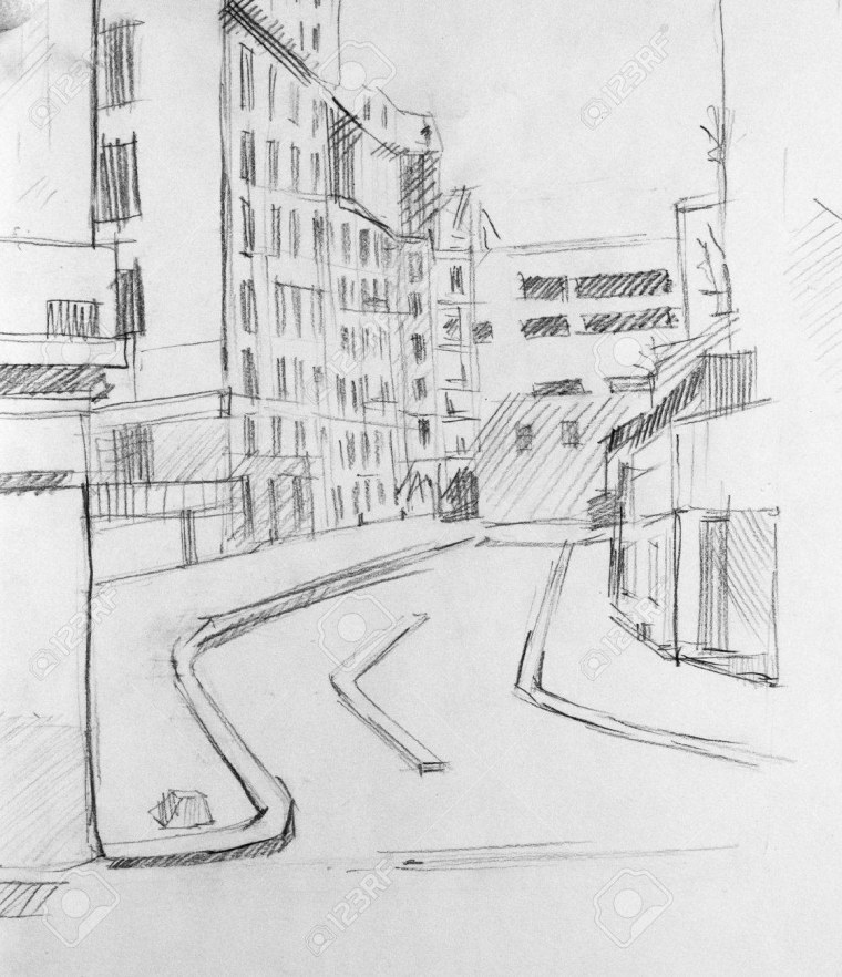 Рисование город