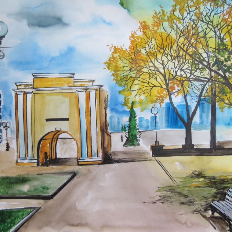 Хрущевка карандашом