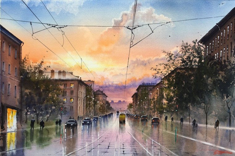 Рисуем город