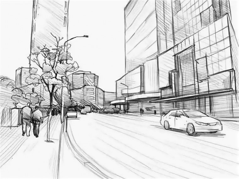 Городской пейзаж простой