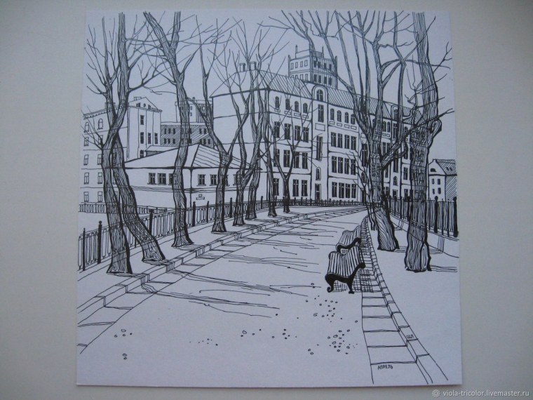 Нарисованный город